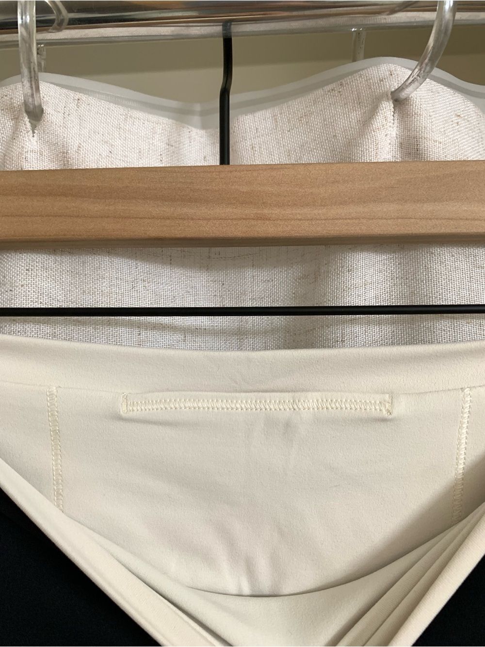 lululemon Align Side-Slit SHR Black Wide-Leg Yoga Pant Ivory Waistband 6 - Picture 8 of 11